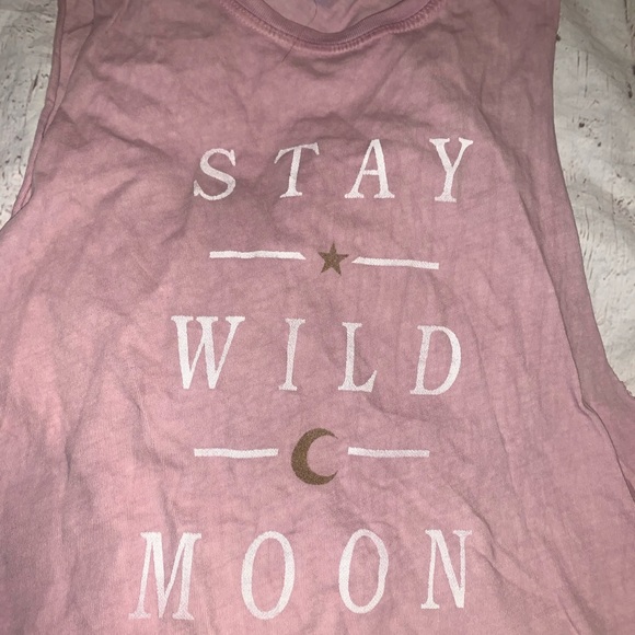 Spiritual Gangster “stay wild moon child” muscle yoga tank S - Picture 3 of 3